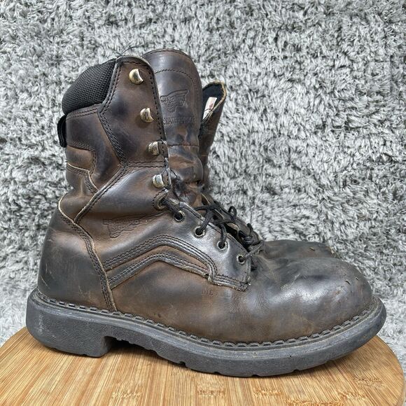 Red Wing Steel Toe Leather Work Boots Men's 10 D Waterproof 4435 - Picture 1 of 9